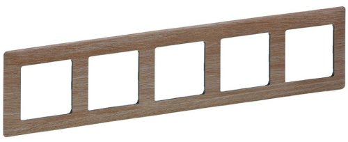 Рамка универсальная Legrand Valena Life 5-м. светлое дерево картинка